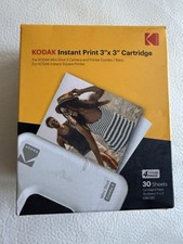 KODAK Instant Print 3"x 3" Cartridge 30 Photo Sheets for Mini Shot 3 Camera New