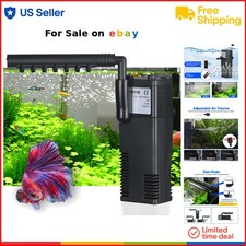 Filtro Acquario Piccolo Betta Fish Tank 4 in 1 Silenzioso Flusso Regolabile