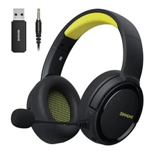 BINNUNE PS5 Wireless Gaming Headset with Noise Cancellation, Mute Function [NEW]