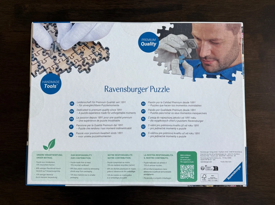 Quebra-cabeça Ravensburger Gelini "Set The Table" 1000 peças-NOVO-HTF - Imagem 2 de 4