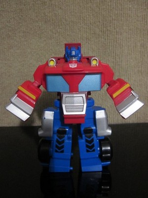 Playskool Heroes Rescue Bots Academy Team Optimus Prime Transformers 2 in 1 (b)