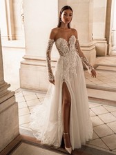 Elysee Faith Size 12 Color ivory nude nude Retail$3,660