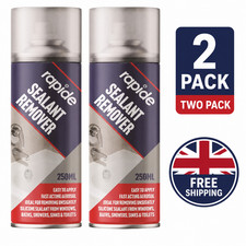 2 x 250ml Silicone Sealant Remover Spray for Softens and Releases Sealant