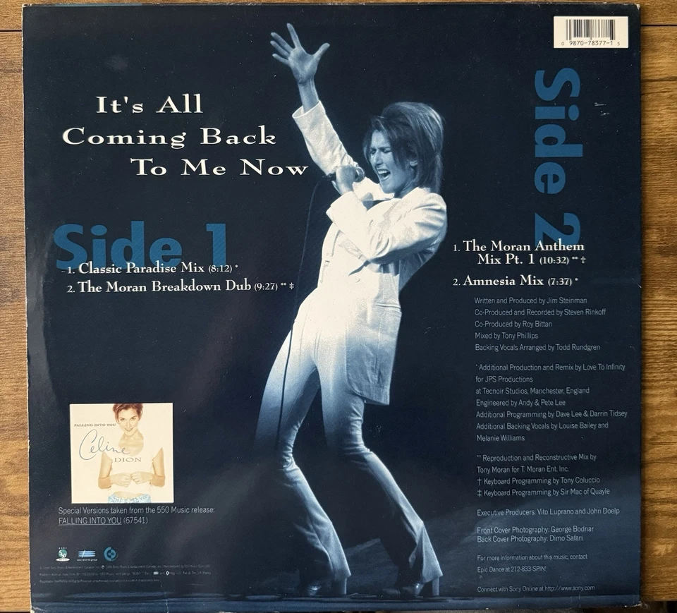 Celine Dion It’s All Coming Back To Me Now Vinyl 1996 - Image 2 of 4