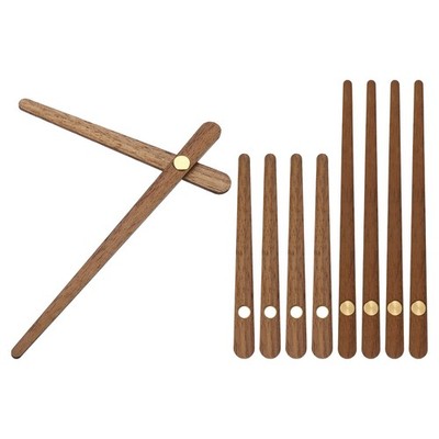 Clock Hands Kit, 5 Set Wooden Mechanism Clock Hand Parts for 12 Inch Clock, B1