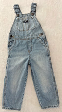 Vintage OshKosh B Gosh Vestbak Hickory Stripe Overalls 4T Railroad Denim