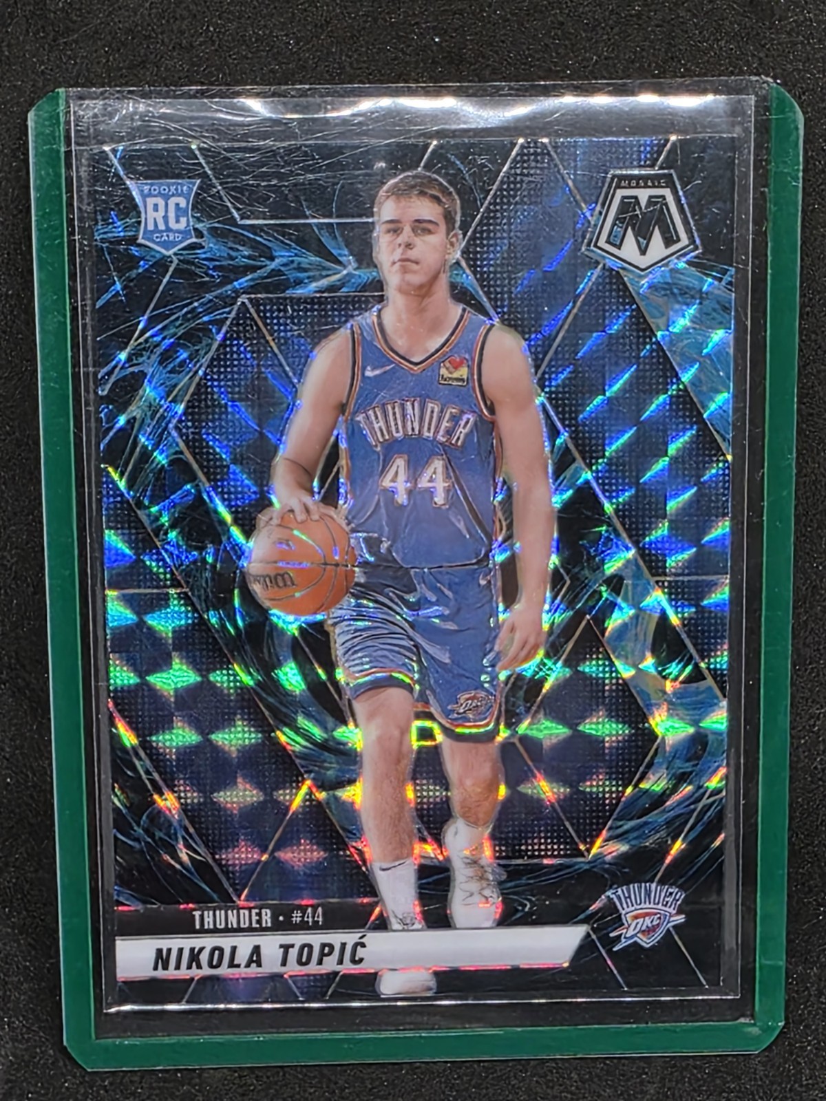 2024-25 Panini Mosaic - Rookies Nikola Topic #242 Genesis Mosaic Prizm (RC)