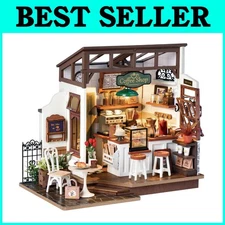 Coffee Miniature House Kit with LED Lights