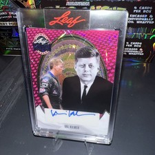 VAL KIMER 2025 Leaf Metal #BA-VK1 Pink Lazer Autograph Auto #1/1 Top Gun / JFK