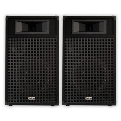 Acoustic Audio BR12 Passive 12'' Speaker Pair 3 Way DJ PA Karaoke Band Speakers