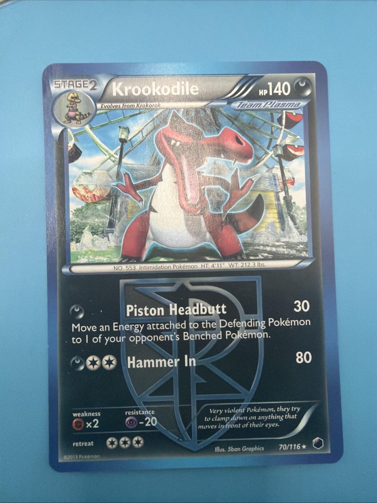 072PK070 - Krookodile -70/135 - Plasma Freeze - Rare *