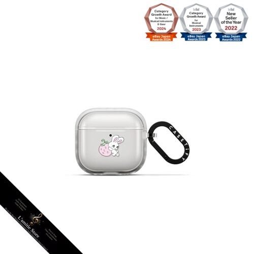 CASETiFY Impact Case for AirPods 4 - Bunny with Strawberry Frost Japan Design-image