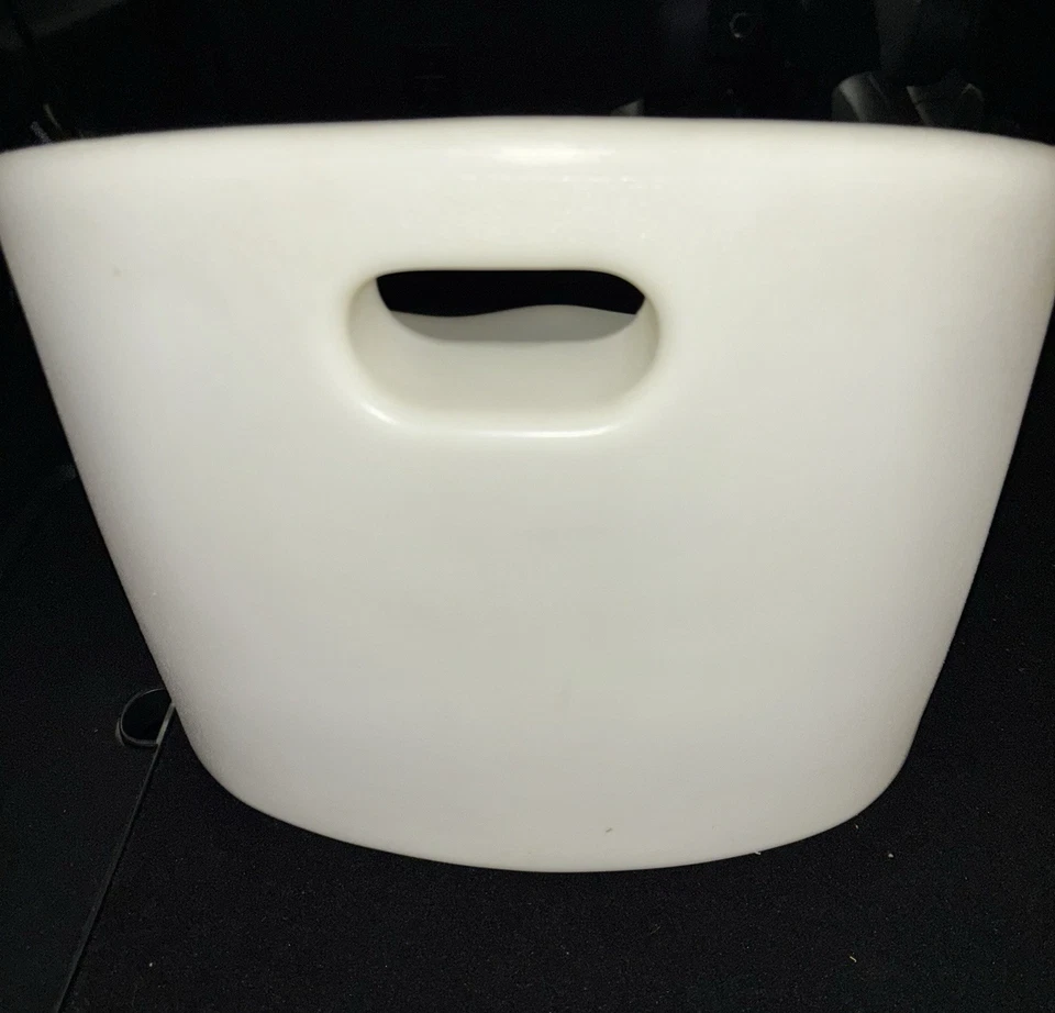 Silla de asiento elevador Little Tikes vintage con asa de transporte - blanco roto - años 80 Foto 3 de 4