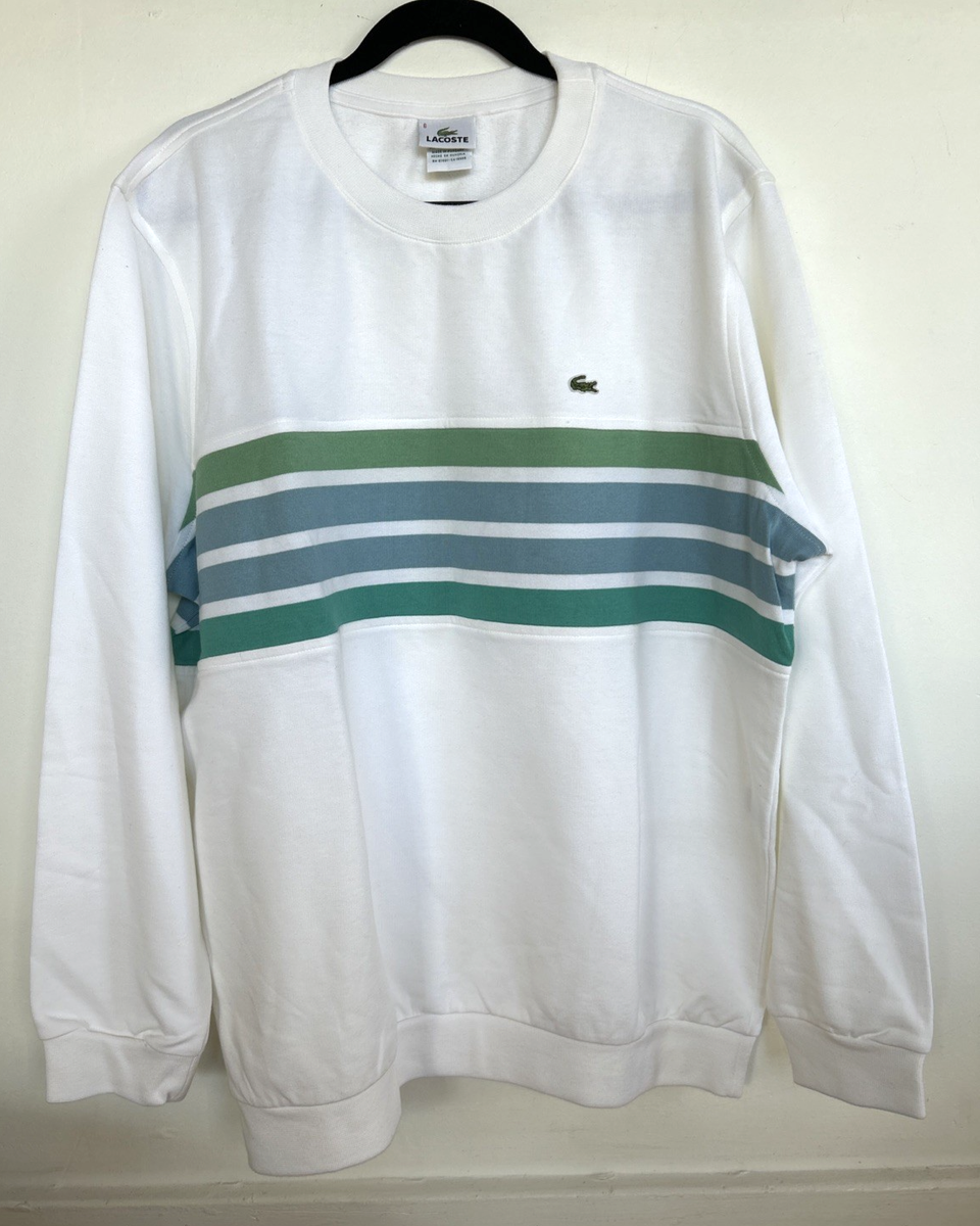 CLUBHAUS ×LACOSTE Crew Sweat ホワイトXL Lacoste Lacoste Crew Neck Sw | Caliroots.com