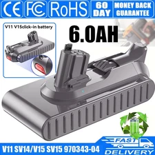 25.2V NEW For Dyson V11 Replacement 6.0Ah Battery SV15 Click-in Type / Filters