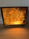 Vintage Burgie Burgermeister Beer Lighted Sign 3D Lenticular Fish Tank Rare