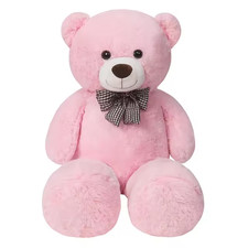 Big Pink Teddy Bear 105cm Giant Teddy Bear Tall, Stuffed Animal for Girls