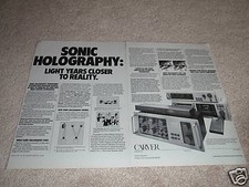 Carver 4000t,c-9,receiver 2000,c-1 Advertisement 1987, article, 2 pages