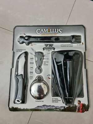 CAMILLUS Survival Pack 5 PC 18'' Folding Shovel/Saw/ Pick Knife Multi Tool + More
