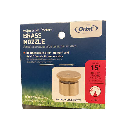 #ad 5 Orbit Underground 15#x27; BRS ADJ Nozzle Brass Adjustable 0 to 360 Degree 15 Ft $25.00