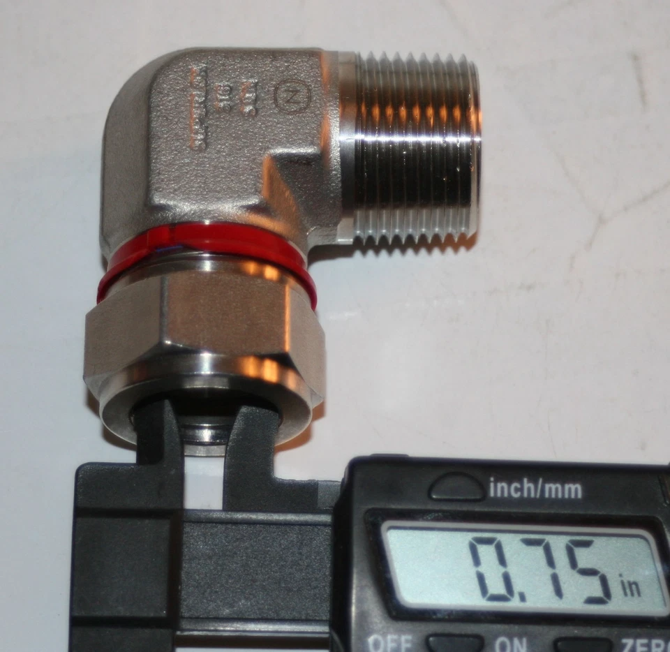 3/4" Tube OD x 3/4" MNPT 316ss Male Elbow Superlok SME-12-12N-S316 - Image 4 of 4