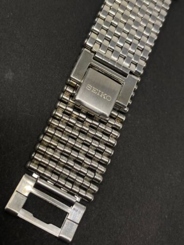 Seiko Slim YELLOW DIAL -SILVER CASE Wrist Watch - FREE SHIPPING - Picture 6 of 9