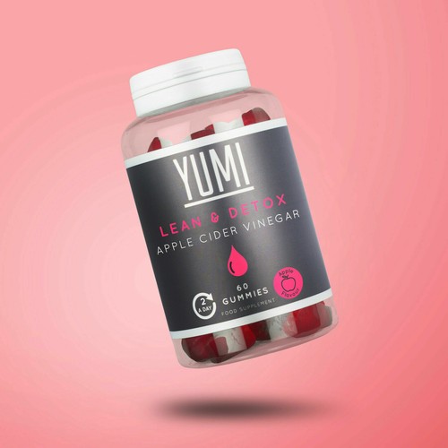 YUMI GUMMY FOOD SUPPLEMENT VITAMIN APPLE CIDER VINEGAR LEAN AND DETOX