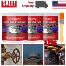 3× Car Anti-Rust Chassis Rust Converter Water-Based Primer Metal Rust Remover US