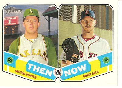 2018 TOPPS HERITAGE HUNTER/SALE THEN & NOW BASEBALL CARD  TN-15