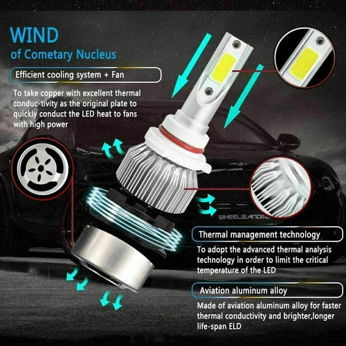 For Dodge RAM 1500 2500 3500 4500 2013 2014 2015 LED Headlight & Fog Light Bulbs - Picture 6 of 12