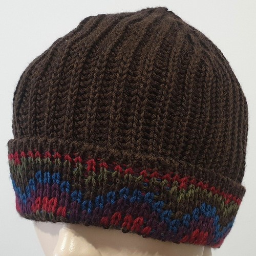 MISSONI Brown 100% Wool Ribbed Multi 