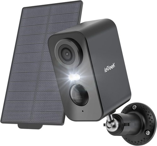2K Solar Security Camera with Night Vision Two-Way Talk Motion Detect for Alexa - Picture 2 of 9