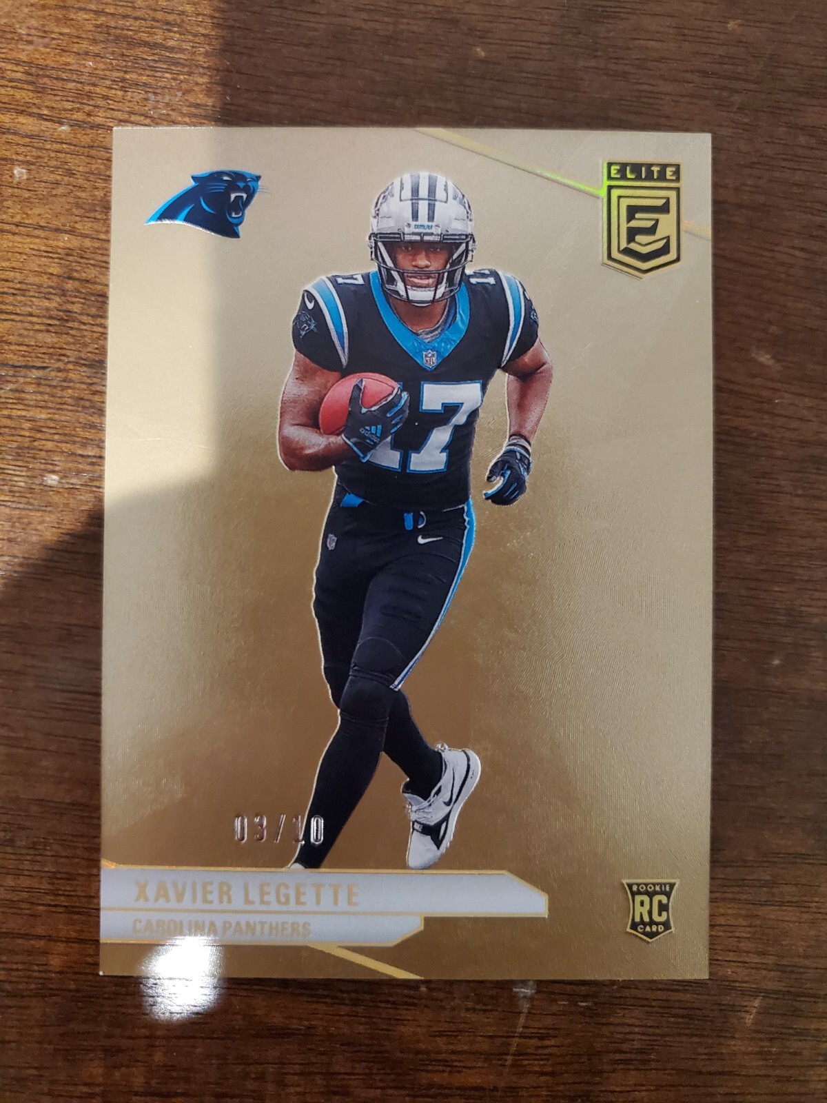 2024 Elite Xavier Legette Carolina Panthers Rookie /10 Yellow Gold