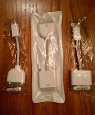  APPLE Adapter Cables Mini DVI to DVI, Mini DVI to VGA, DVI to VGA NEW/SEALED 