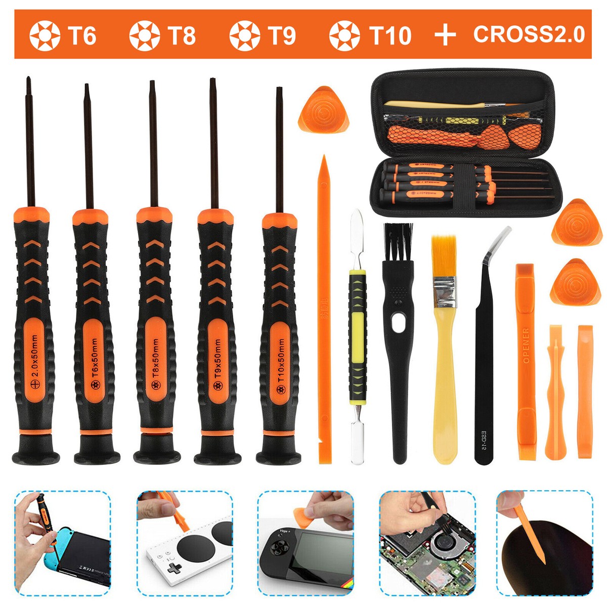 Cleaning Repair Set Portable Screwdriver Kit for Xbox One/360 PS3