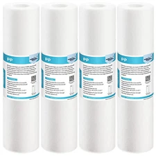 1-4 Pack 1/5/10/25/50 Micron 10"x2.5" Sediment Water Filter Whole House Replace