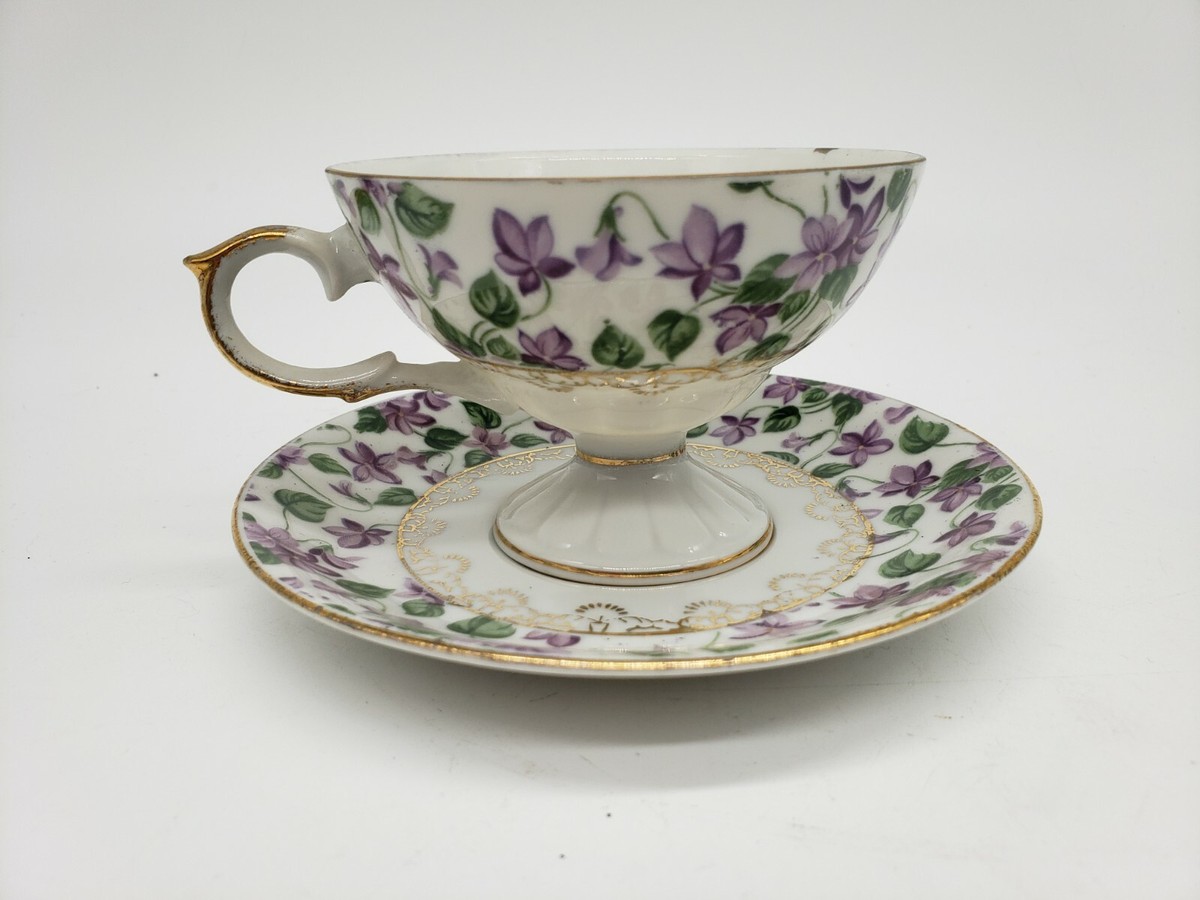 Vintage Violet Teacup & Saucer MH1424N L50 | eBay