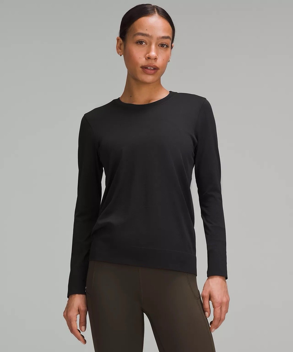 Lululemon Swiftly Tech Long Sleeve 新品 6 Lululemon Swiftly Tech Long Sleeve 2.0 Size 6 Black Hip Length | eBay