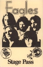 EAGLES 1977 HOTEL CALIFORNIA TOUR PASS / DON HENLEY / GLENN FREY No. 3 NM 2 MINT