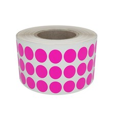 Round Dot Color Coding Stickers 14 Inch 8mm Circle Dots Labels Rolls Multicolor