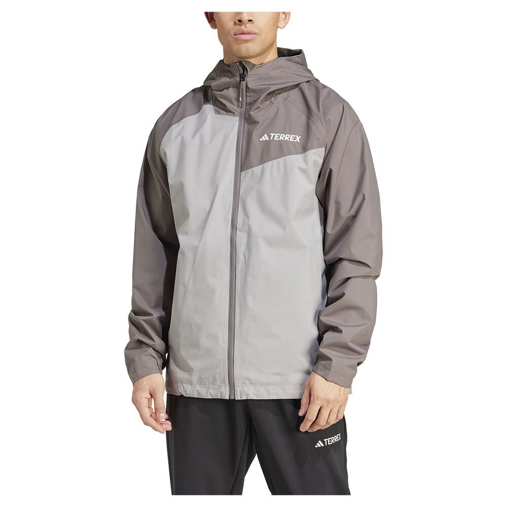 最終値下げ<新品>adidas TERREX RAIN．RDY ジャケット Adidas Terrex Multi 2.5L RAIN.RDY Rain Jacket, Gray/Charcoal