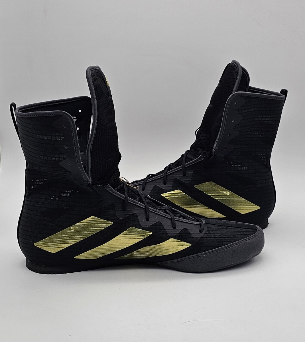 Men's Boxing Shoes Adidas Box Hog 4 Boxing Boots Black Men's Boxing Shoes Adidas Box Hog 4 Boxing Boots Black