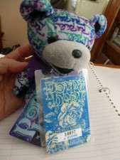 : Grateful Dead Bean Bear POPPA BEAR by Liquid Blue 1999 limited edition.. read
