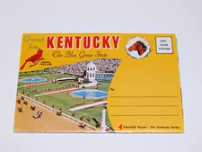 Kentucky KY Postcard Folder Several Views