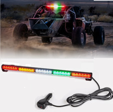 30 Led Light Bar Chase For Polaris Rzr Can-am Utv Off Road Reverse Green Yellow