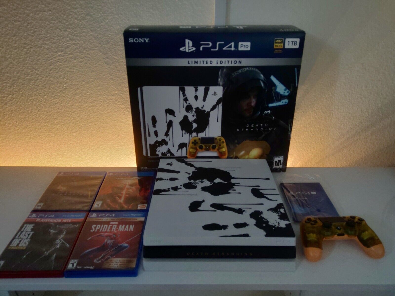 PS4 Pro Limited Edition Death Stranding Bundlew/ 3 Games 