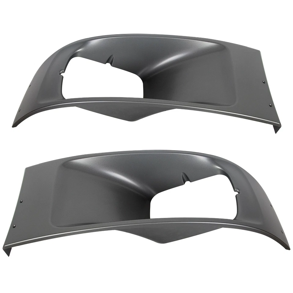 Sliver LH & RH Headlamp Bezel For 03-09 Chevrolet GMC C4500 C5500 Topkick Kodiak Foto 3 de 4