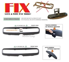 For 89-01 Mercedes R129 SL320 SL500 500SL 300SL D136 Rear View Mirror Repair Kit