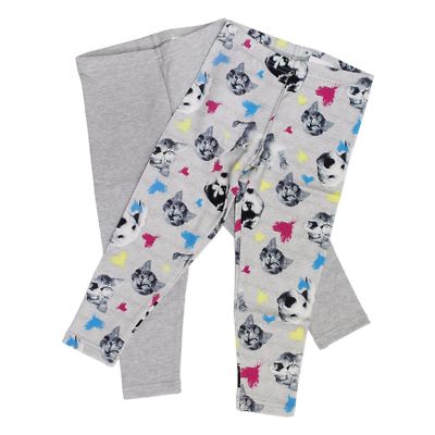 Kirkland Signature Cotton Leggings Pants for Girls - 2 Pack