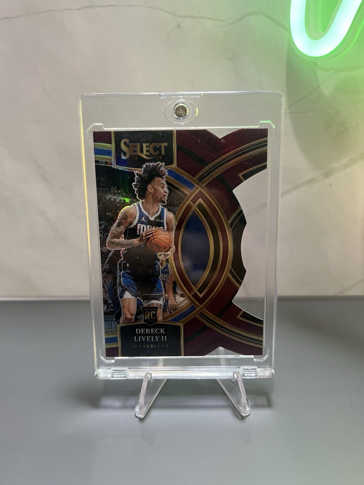 2023 Select Dereck Lively II Premier Level Maroon Die Cut 127/175